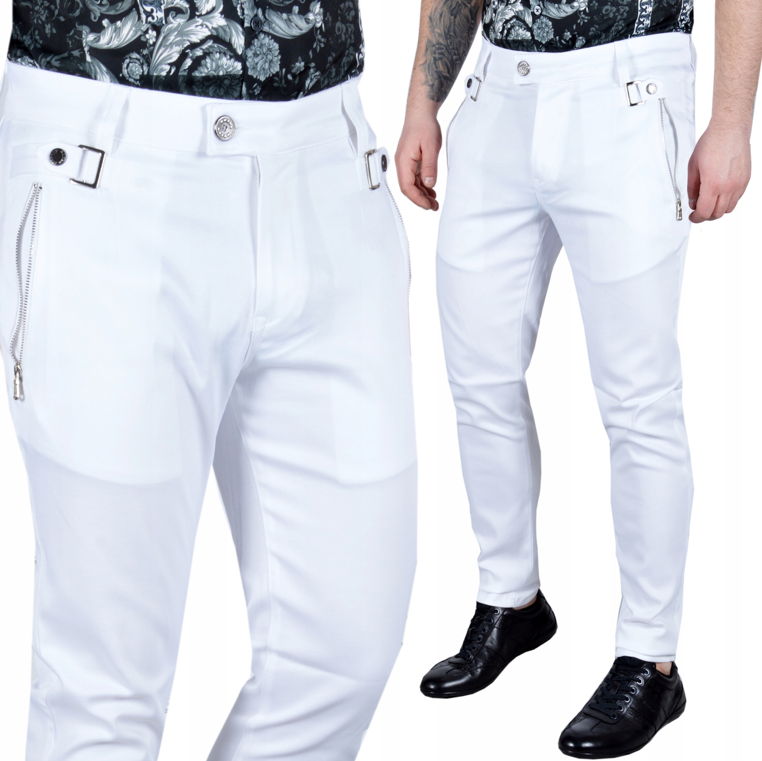 

Spodnie Męskie Eleganckie Mondo Limited Zamki