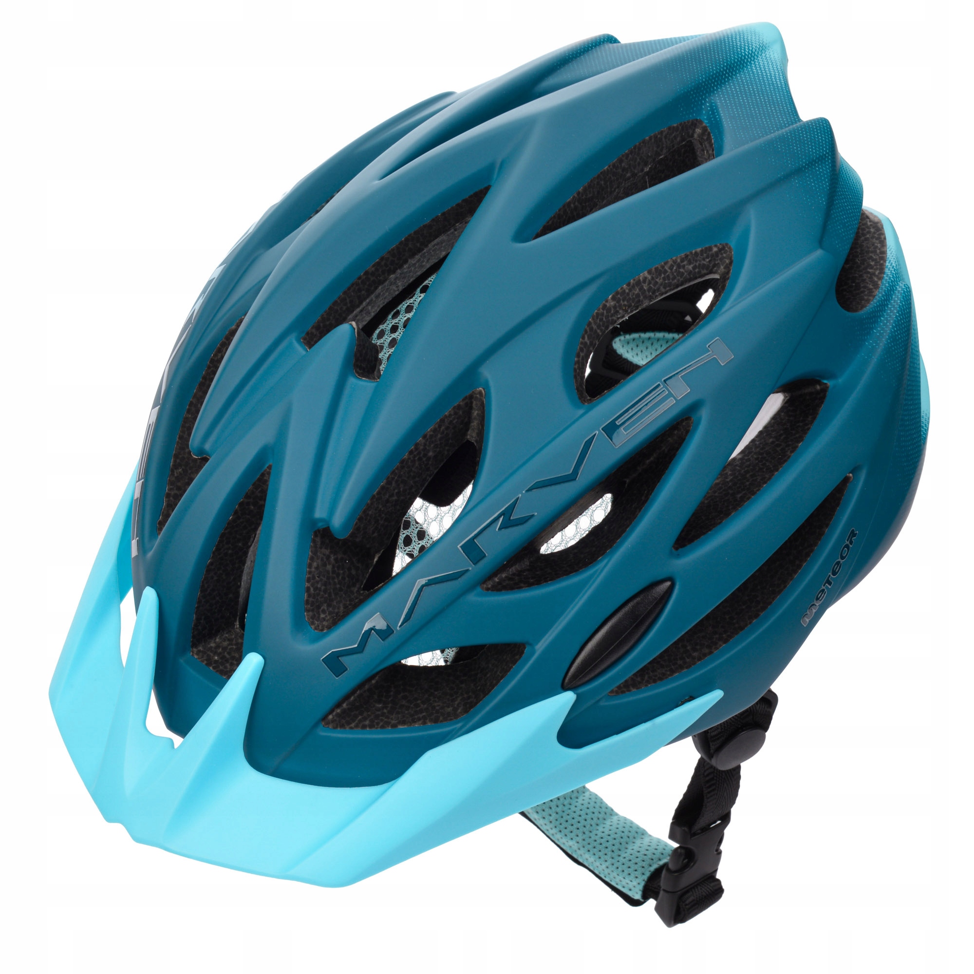Kask Rowerowy Regulowany Meteor Marven L 58-61 2 daszki otwory wentylacyjne