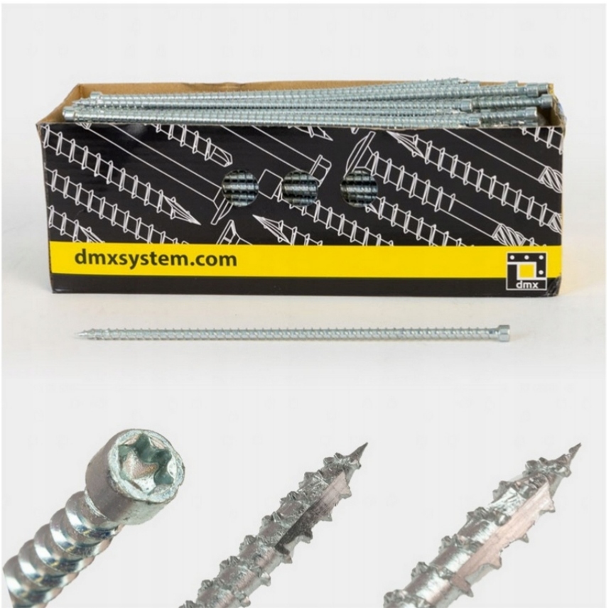 Tesárske Skrutky 6x280 Plný Závit Valcová Hlava