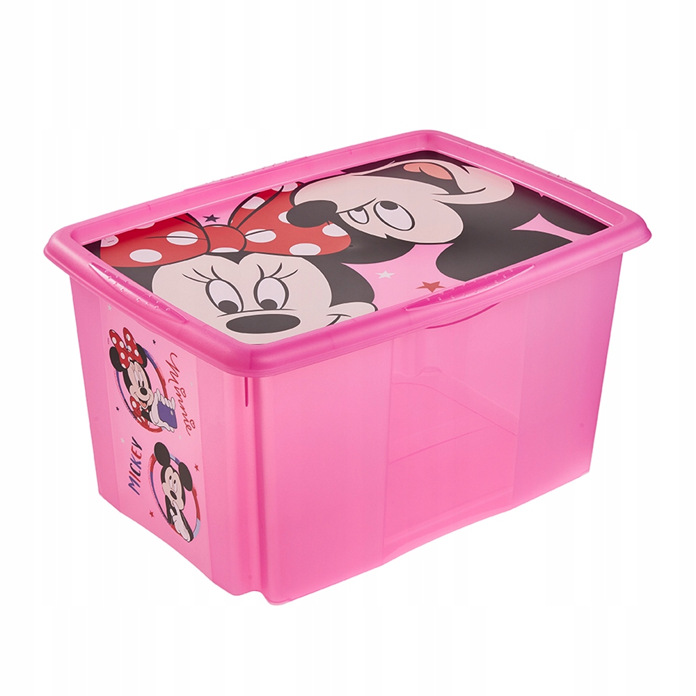 

Pojemnik Z Pokrywą 45l pudełko na zabawki Minnie