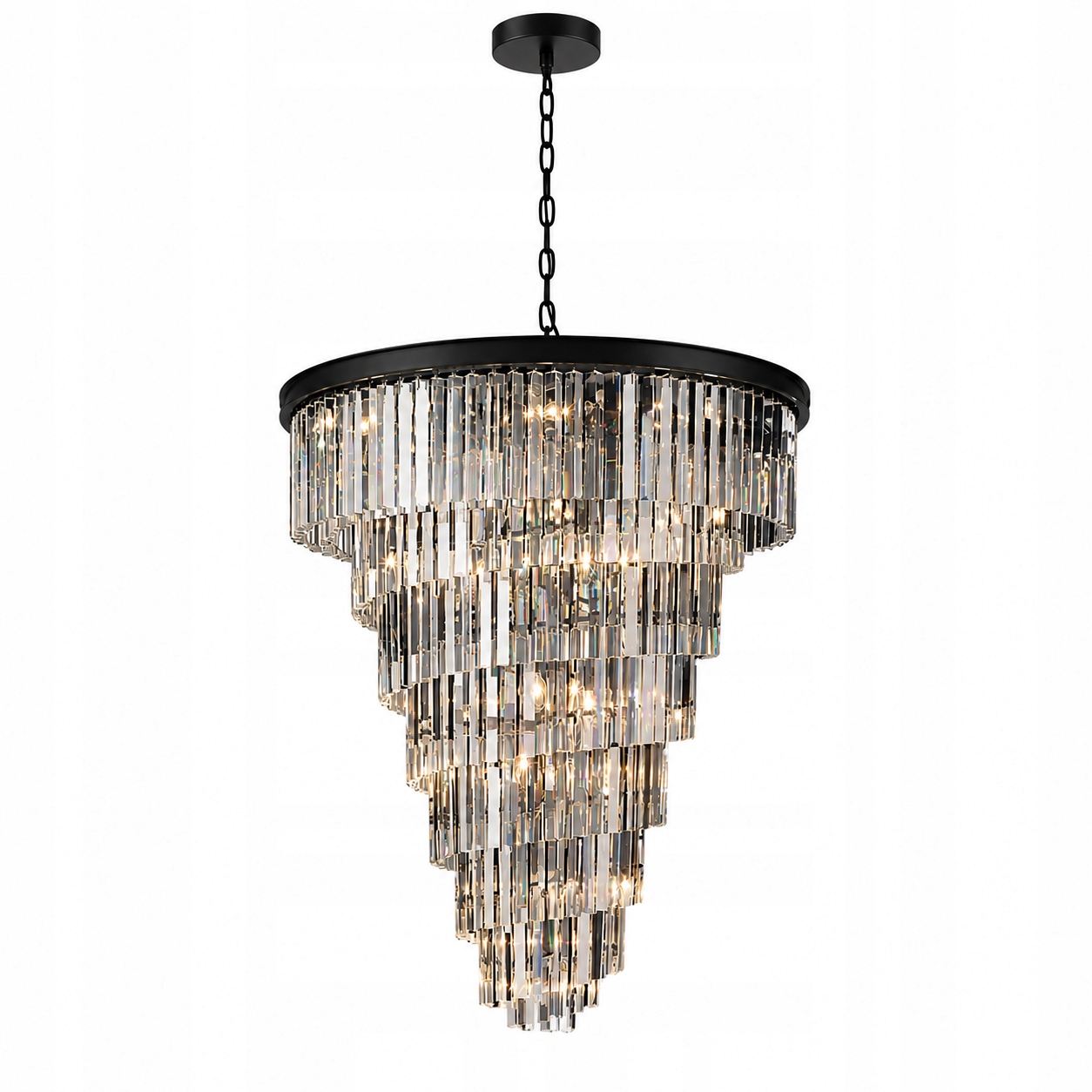 Hereford Spiral palácový lustr 80 cm křišťálový glamour elegantní