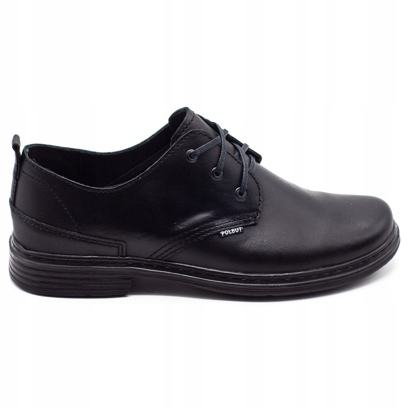

Czarne Skóra naturalna Buty Półbuty Polbut r.42