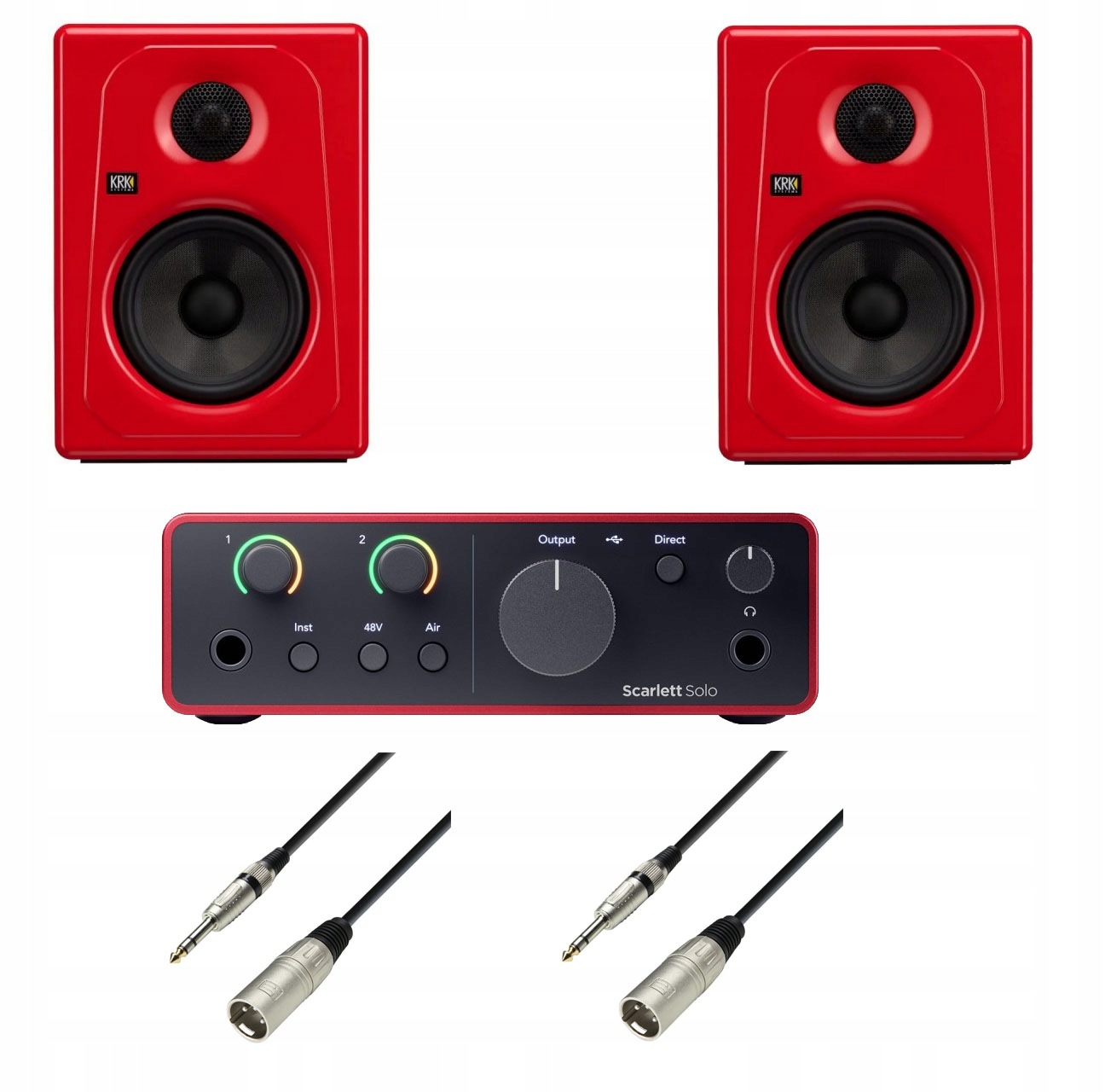 Sada pro nahrávání Rozhraní Focusrite Scarlett Solo Krk Kreate 5 Red