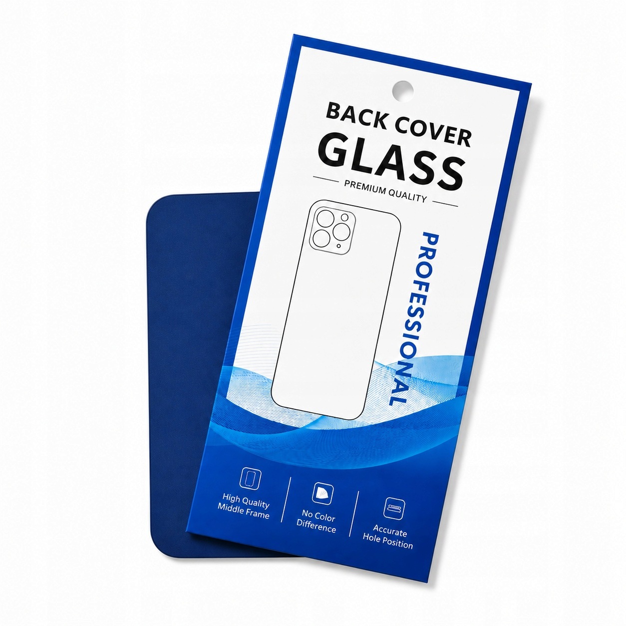 Klapka Plecki Tył iPhone 17 Pro Blue z Ramką i Magnesami Magsafe