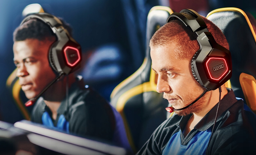 Słuchawki VOYEE gamingowe dla graczy LED Mikrofon Kod producenta 6091640821869