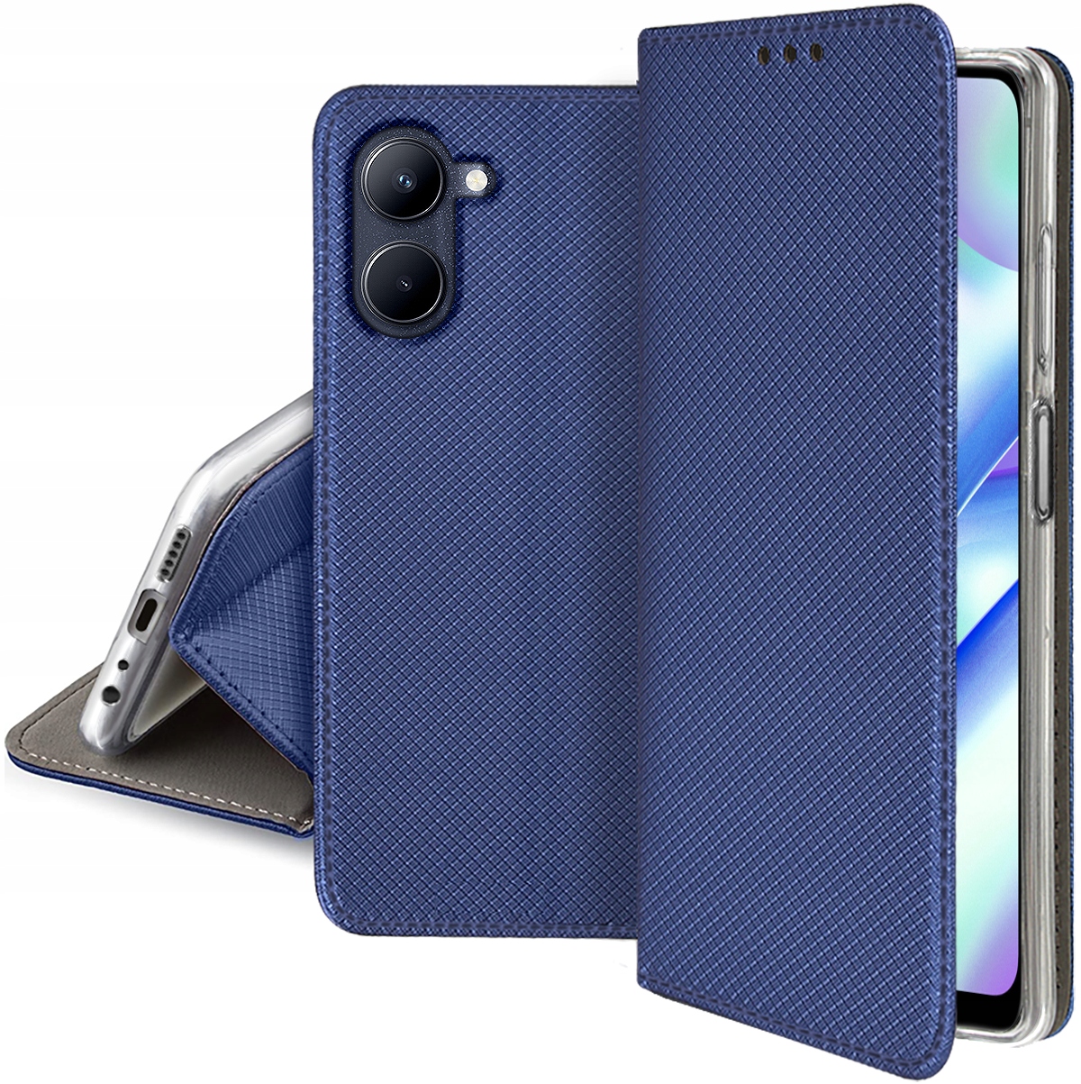 

Etui do Realme C33 Smart Magnet Case Szkło 9H