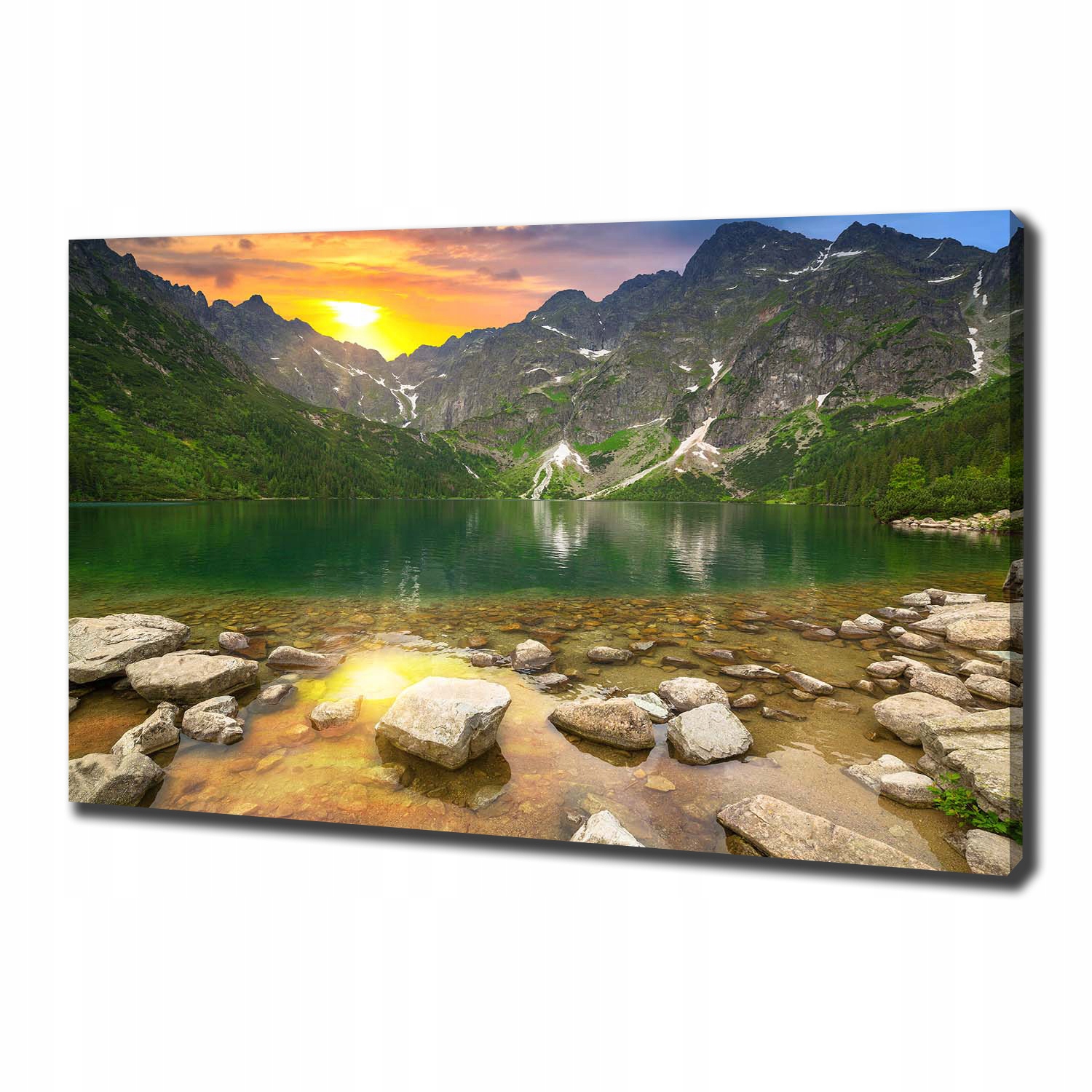 

Foto obraz na płótnie Morskie oko Tatry 100x70 cm