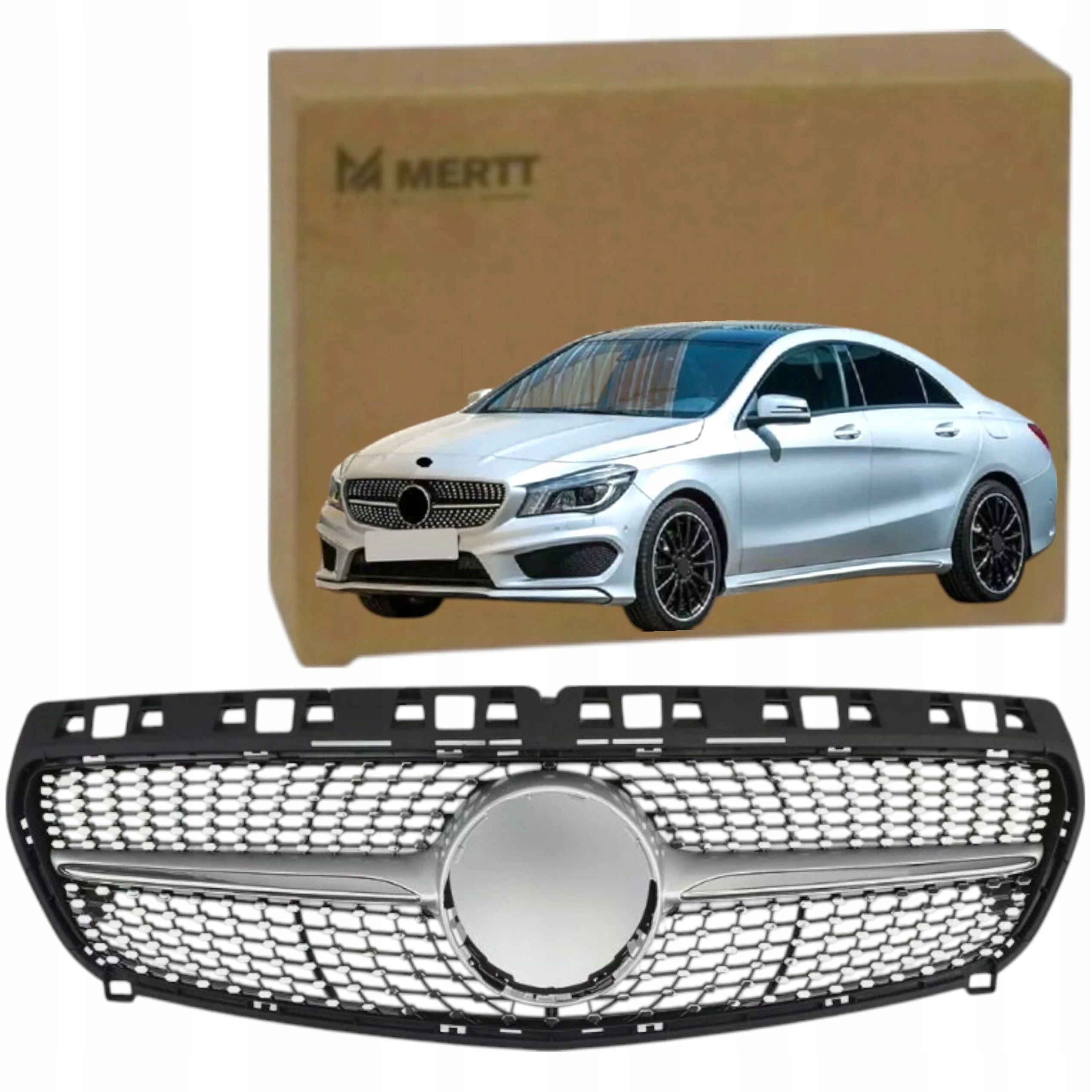 Diamond Gril Atrapa Přední Části Chladiče 1178880600 Mercedes Cla W117 16- Lift