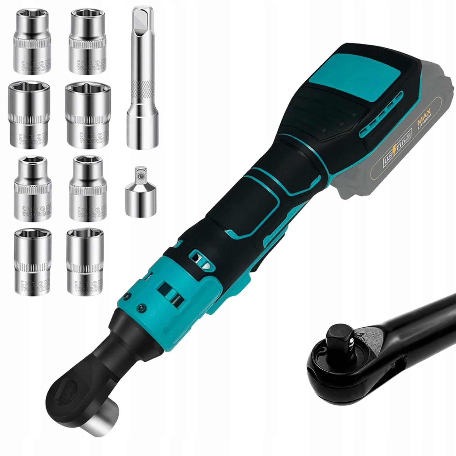 Rázový Utahovák 18V Akumulátorový 55 Nm 8 Nástavců