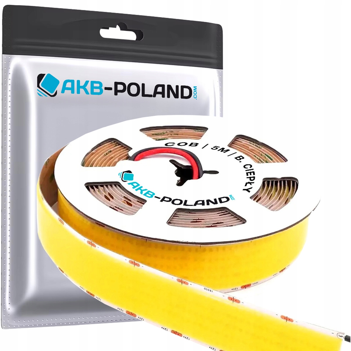 Led Cob páska 24V Neon 8000 Diod 30MM Rolka 5M Kvalita 3000K Teplá Biela