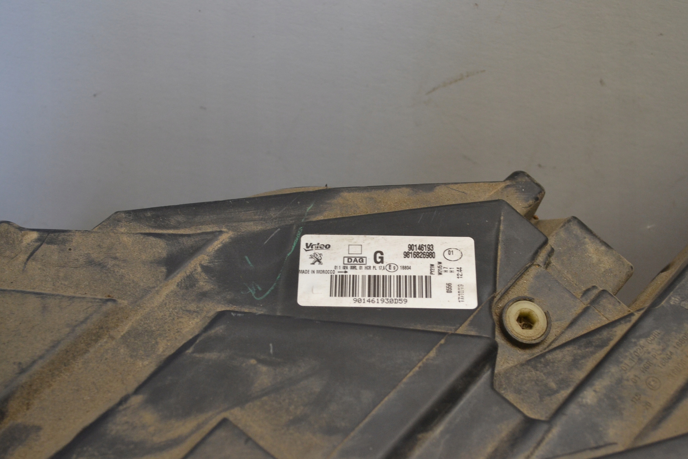 light left PEUGEOT PARTNER IV RIFTER 9816826980