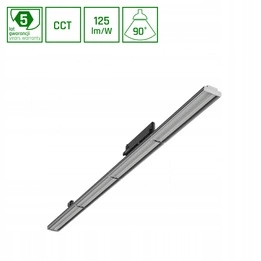 Optibar Cct 12-42W Cct 90st IP20 1200x60x90mm Čierny 5 Rokov Gw. Spectrum