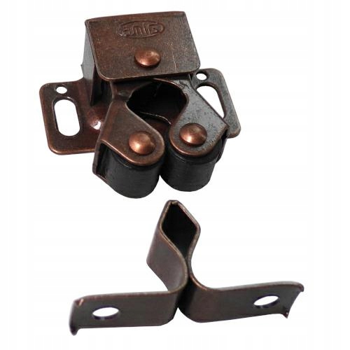 

Zatrzask meblowy rolkowy wciskany Brązowy 32x26mm