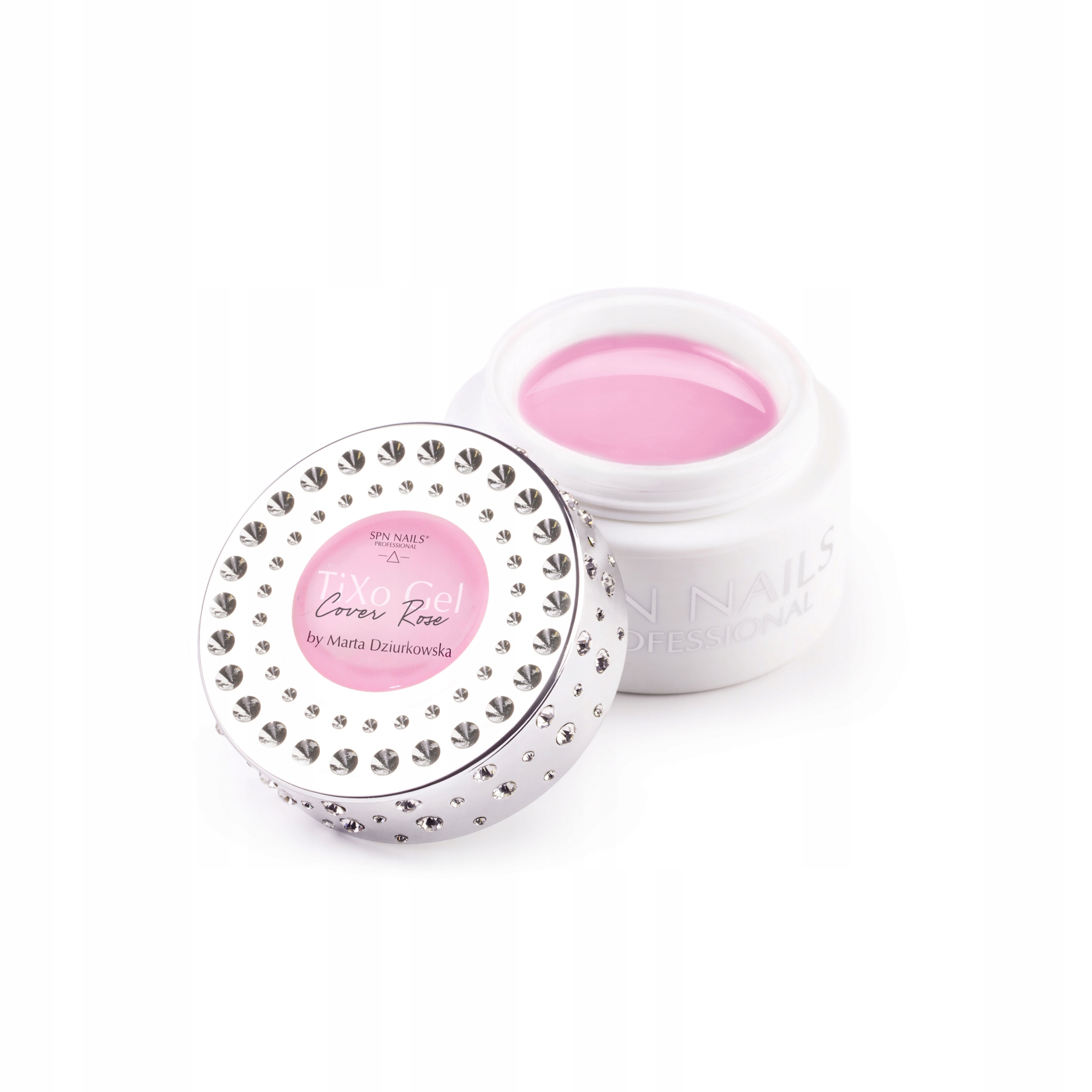 Stavební Gel s tixotropií TiXo Cover Rose od Dziurkowska 50 g Spn Nails