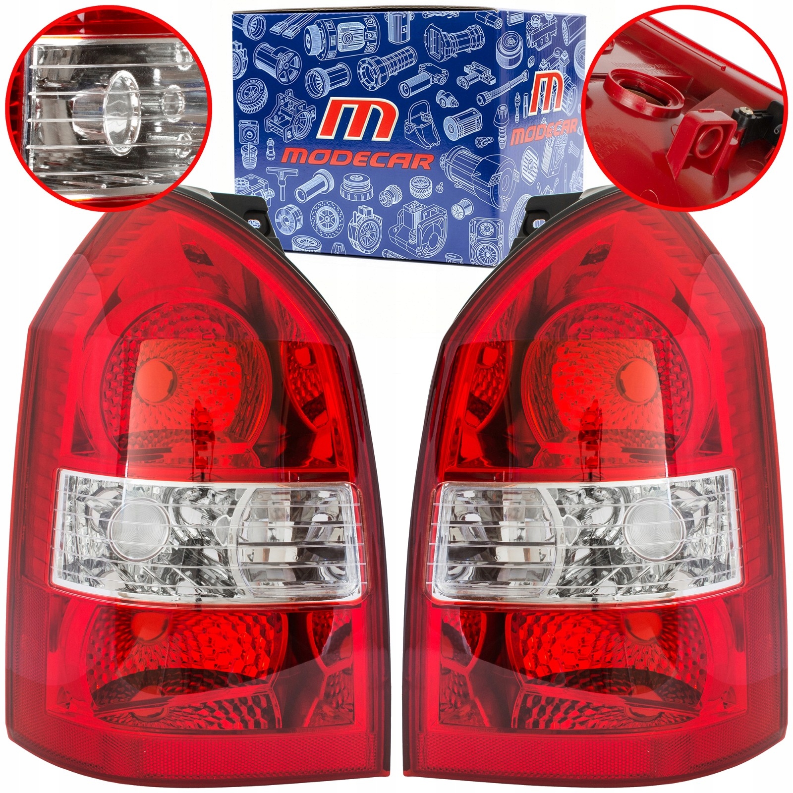 x2 Levá zadní lampa Pravá zadní lampa Komplet pro Hyundai Tucson I Jm 04-10