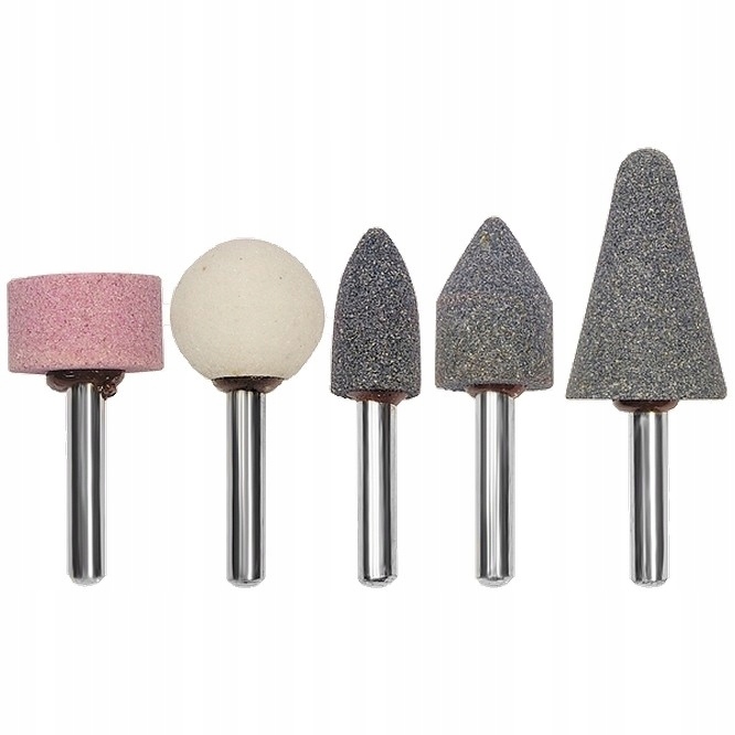 

Kamienie szlifierskie trzpieniowe zestaw 5 szt.