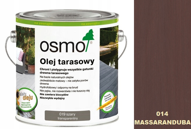 

Olej Tarasowy Osmo 2,5 L 014 Massaranduba Naturaln