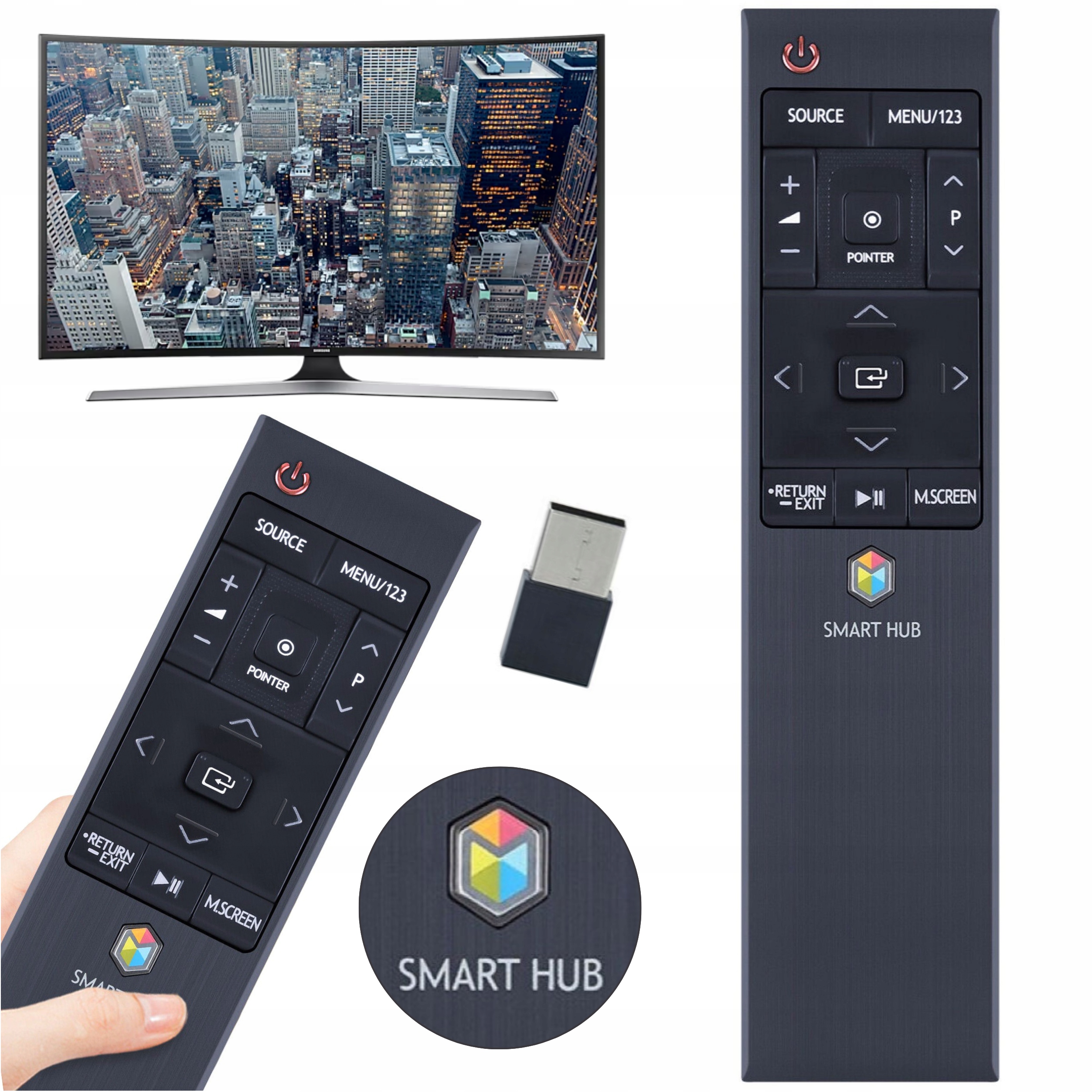 Dálkový Ovladač Pro Tv Samsung BN59-01220D Smart Usb Hub