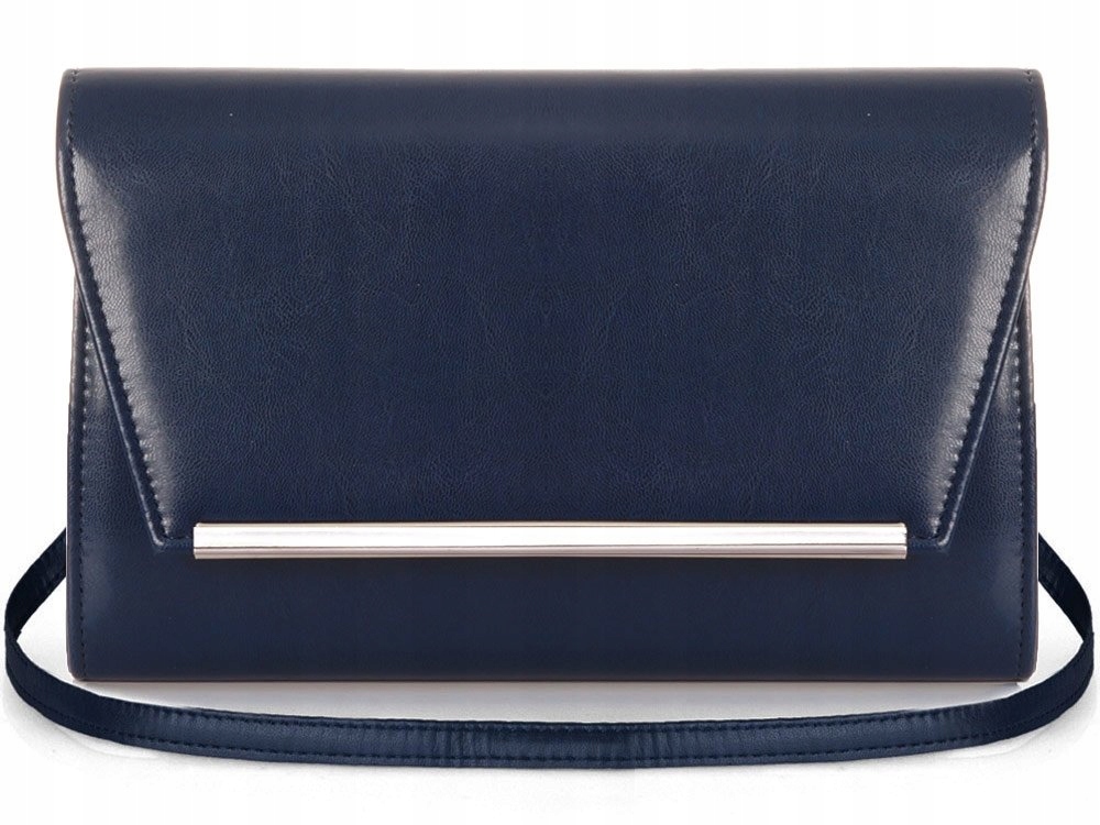 GRANATOWA KOPERTÓWKA TOREBKA WIZYTOWA SOLOME M10 MAT TOREBKA WIECZOROWA