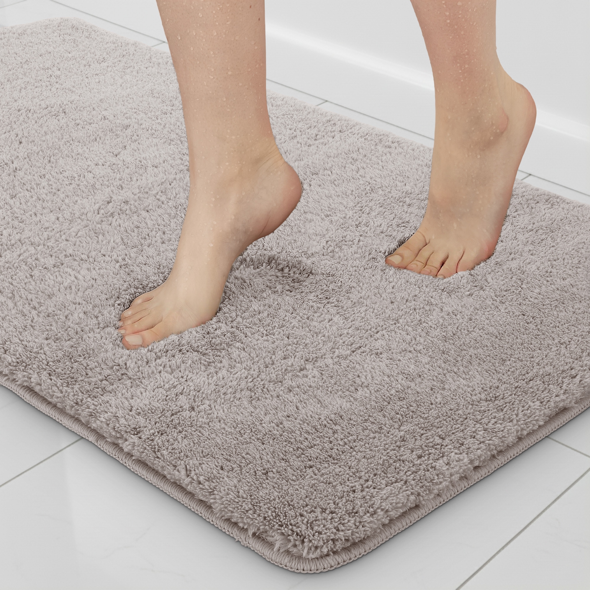 Koupelnová předložka protiskluzová měkká 60х100 DarianA Comfort světle šedá