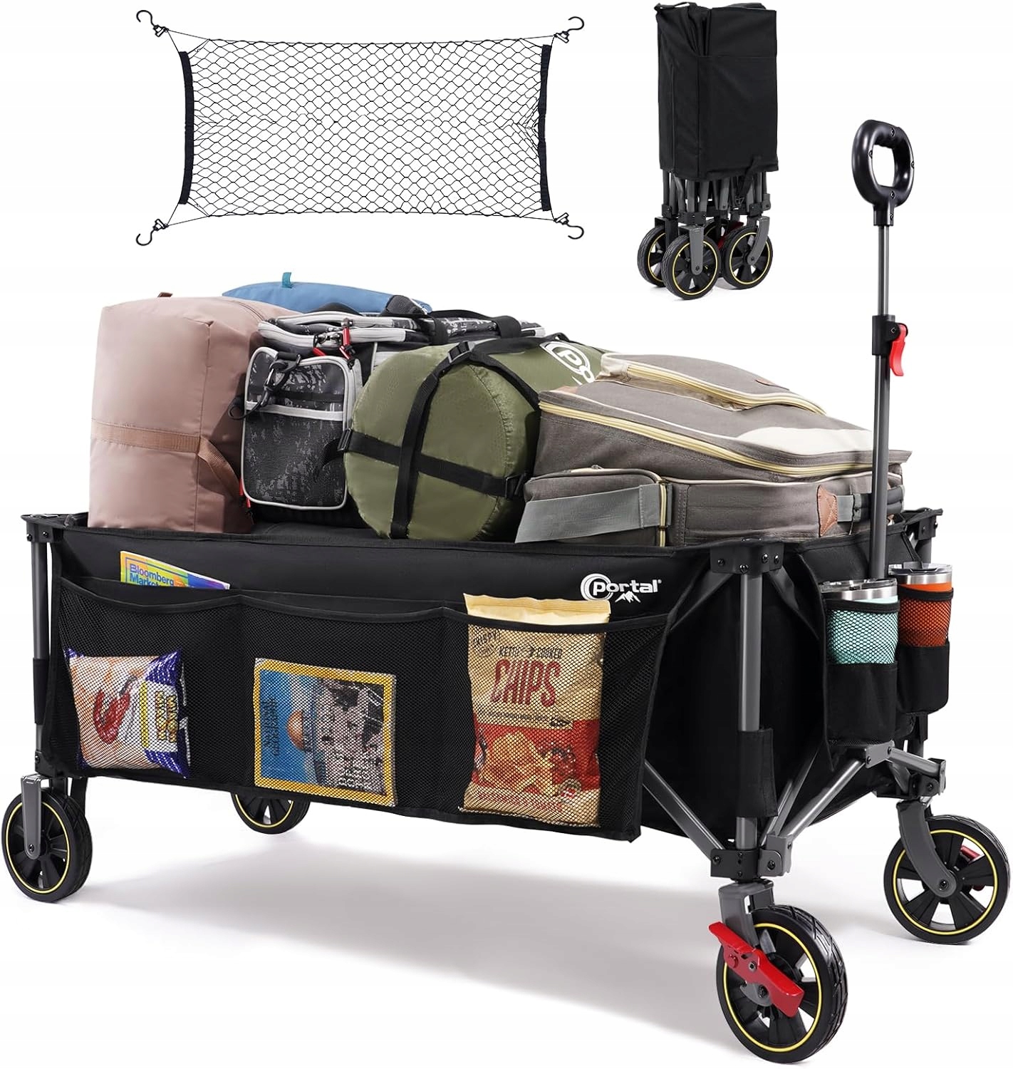 Portal Festivalový vozík na kolieskach 300 l XXL s kempingovými brzdami
