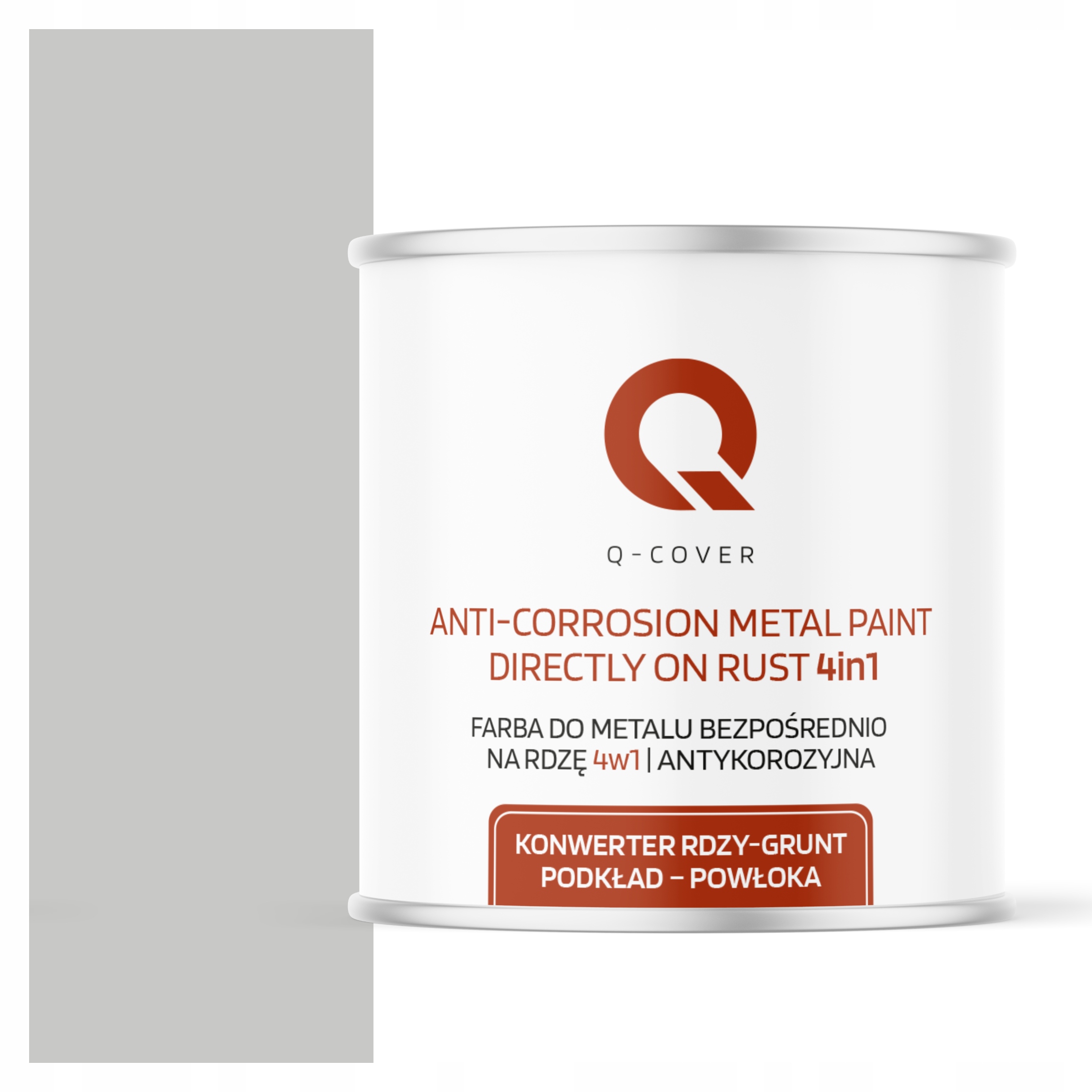 Antikorózna Farba Na Kov Na Hrdzu Šedá Mliečna Ral 7047 Saténová 2.5 L