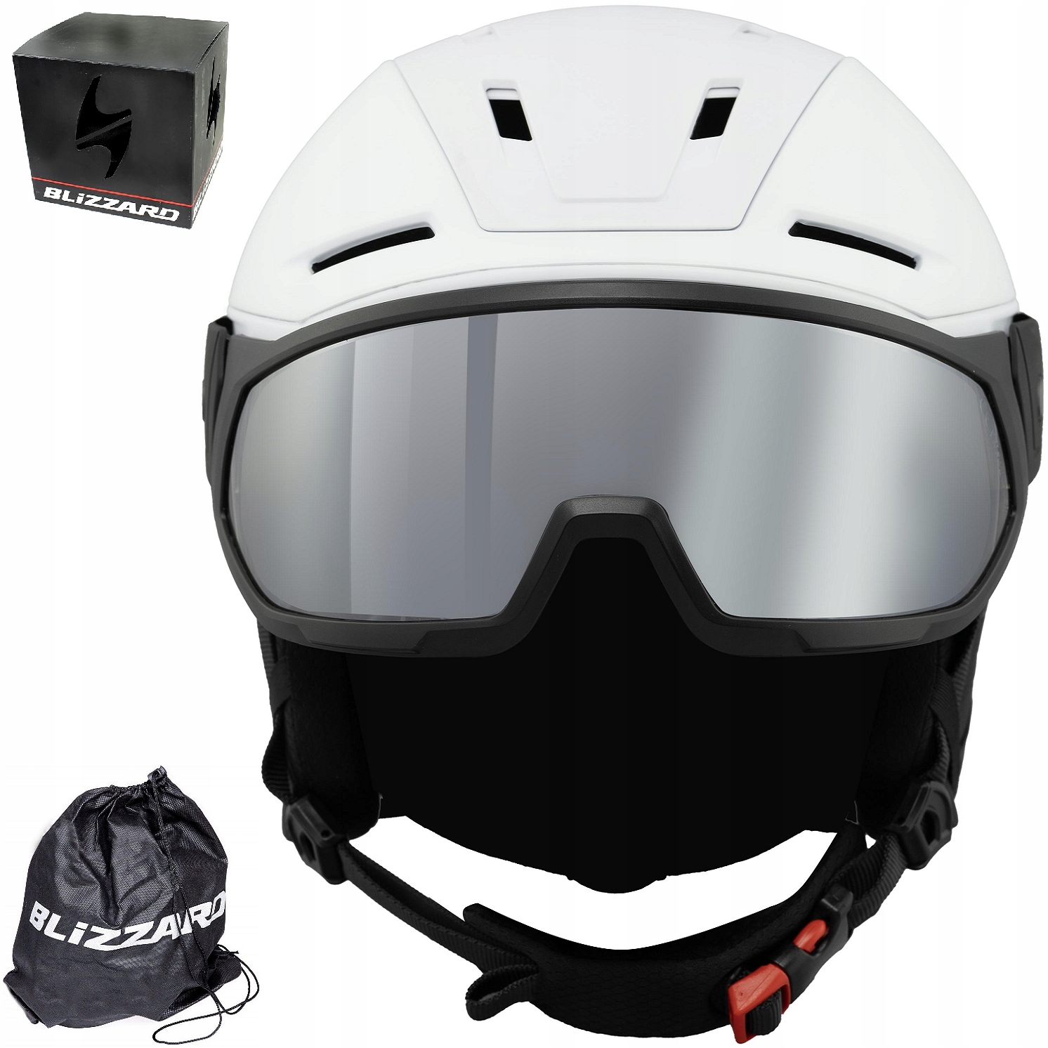 Lyžařská přilba Blizzard W2W Edge Double Visor ski helmet 55-59 Cm bílá