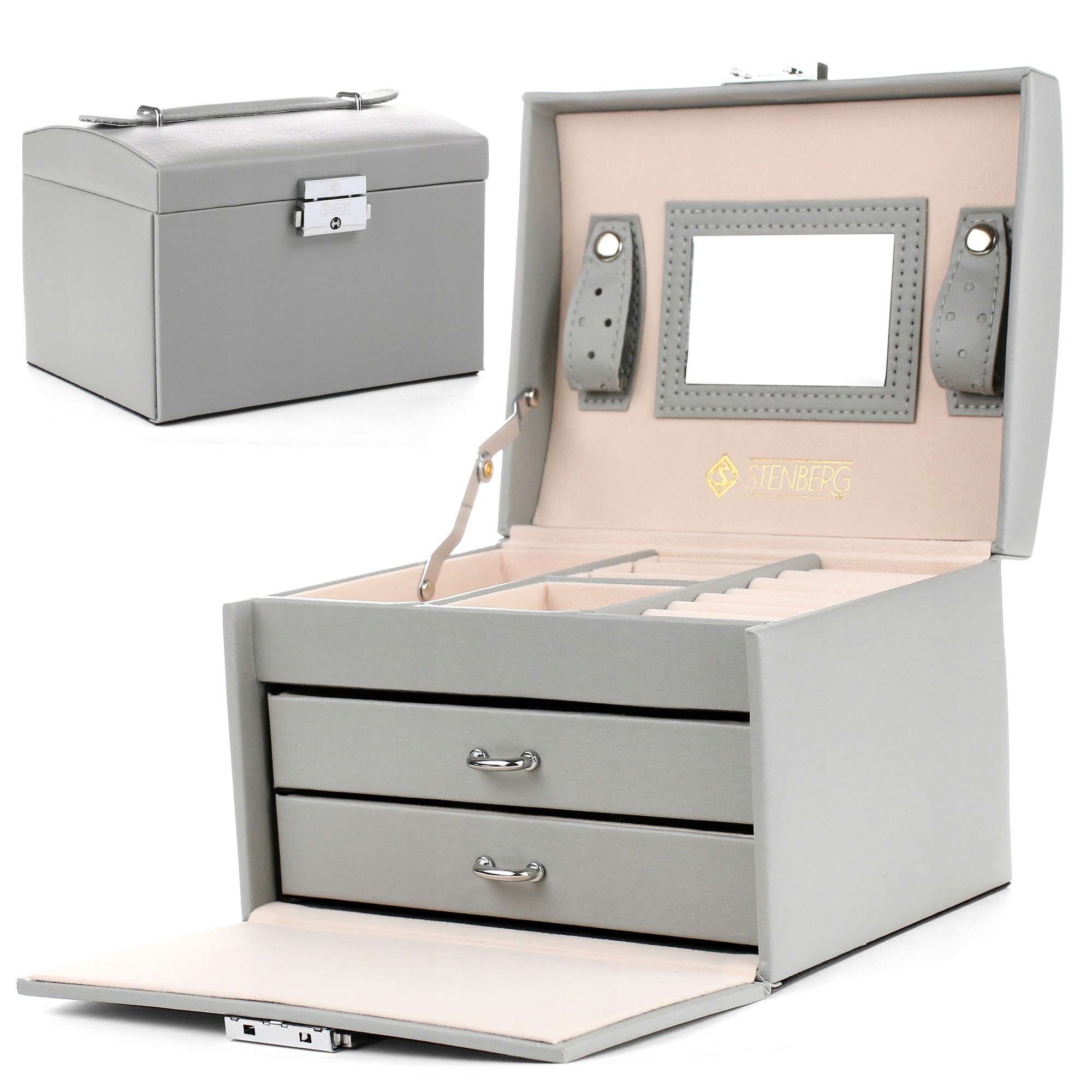 

Szkatułka Na Biżuterię Kuferek Pojemny