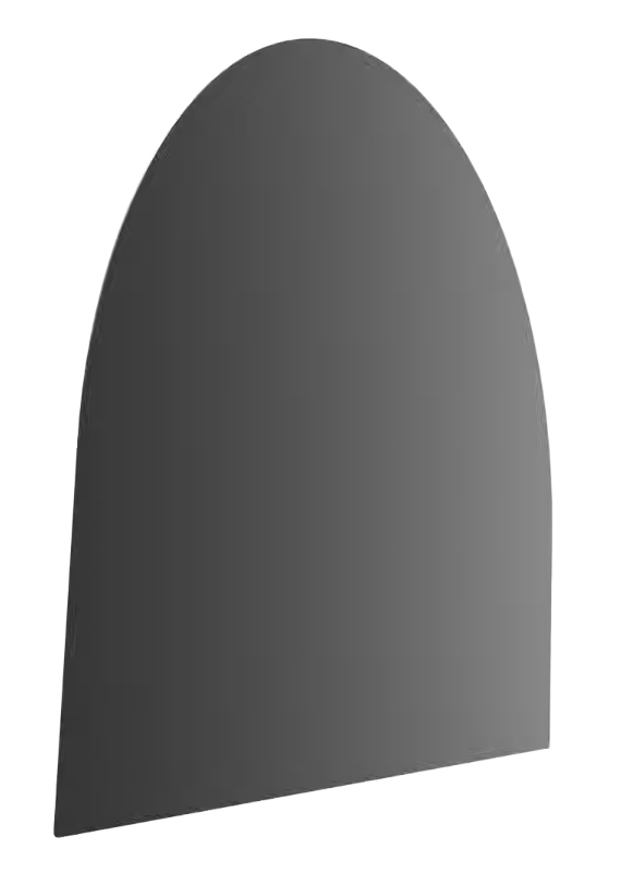 Oceľová základňa pod pec Vzor 2 100 x 80 cm čierna