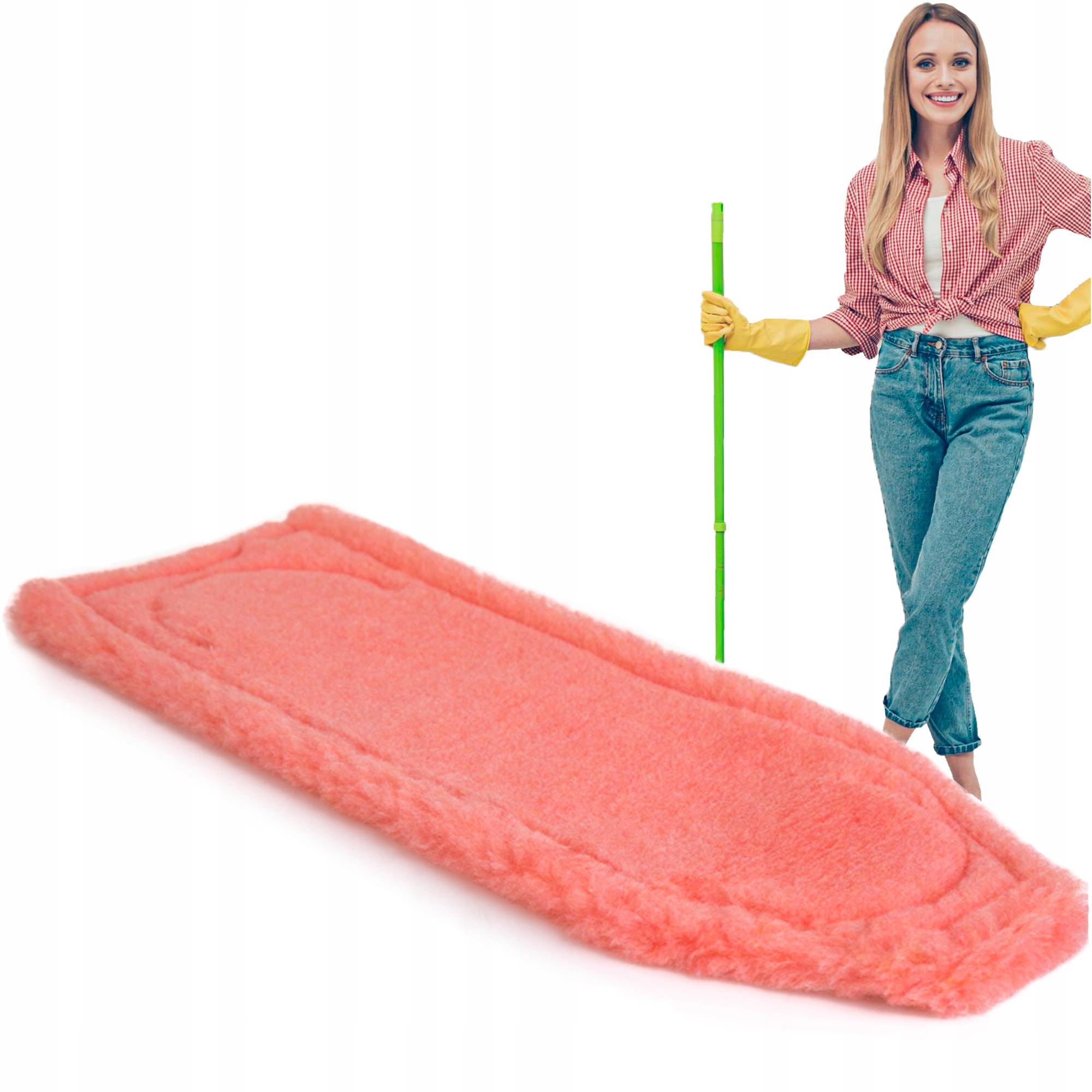 Levně Mop Polštář polštář na sucho růžový Univerzální pro úklid Raypath