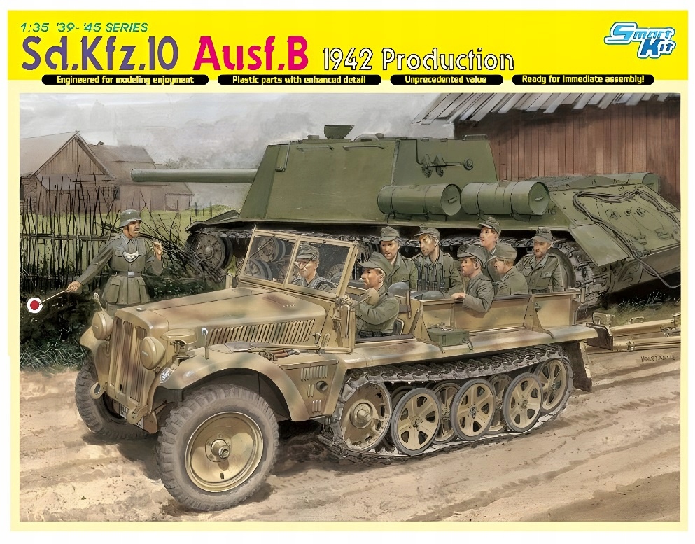 1:35 Sd.Kfz.10 Ausf.B 1942 Produkce