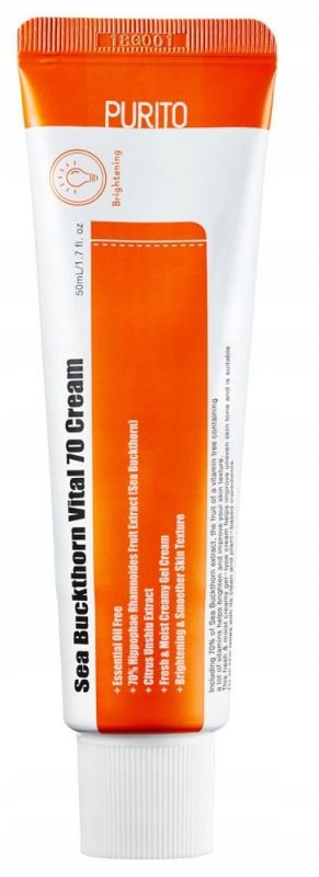 Purito Sea Buckthorn Vital 70 Cream Revitalizační Krém Na Obličej 50 G