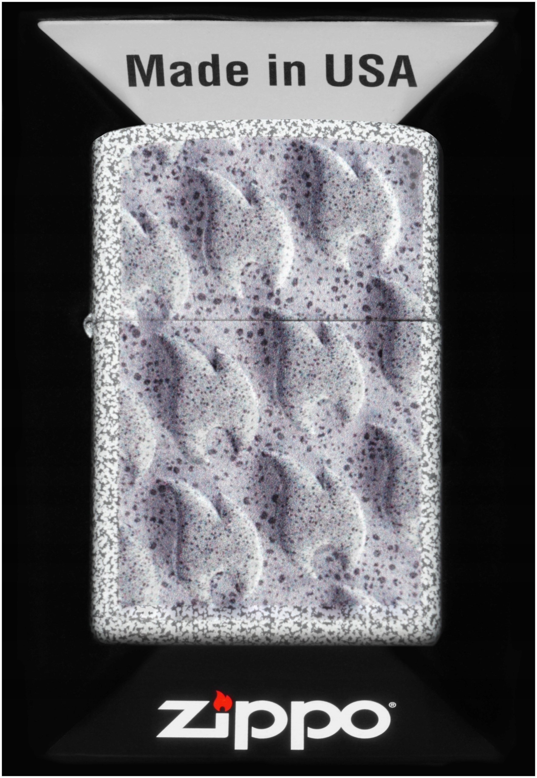 Zapalovač Zippo 3 D Flames Design 60007461 Větruodolný benzínový