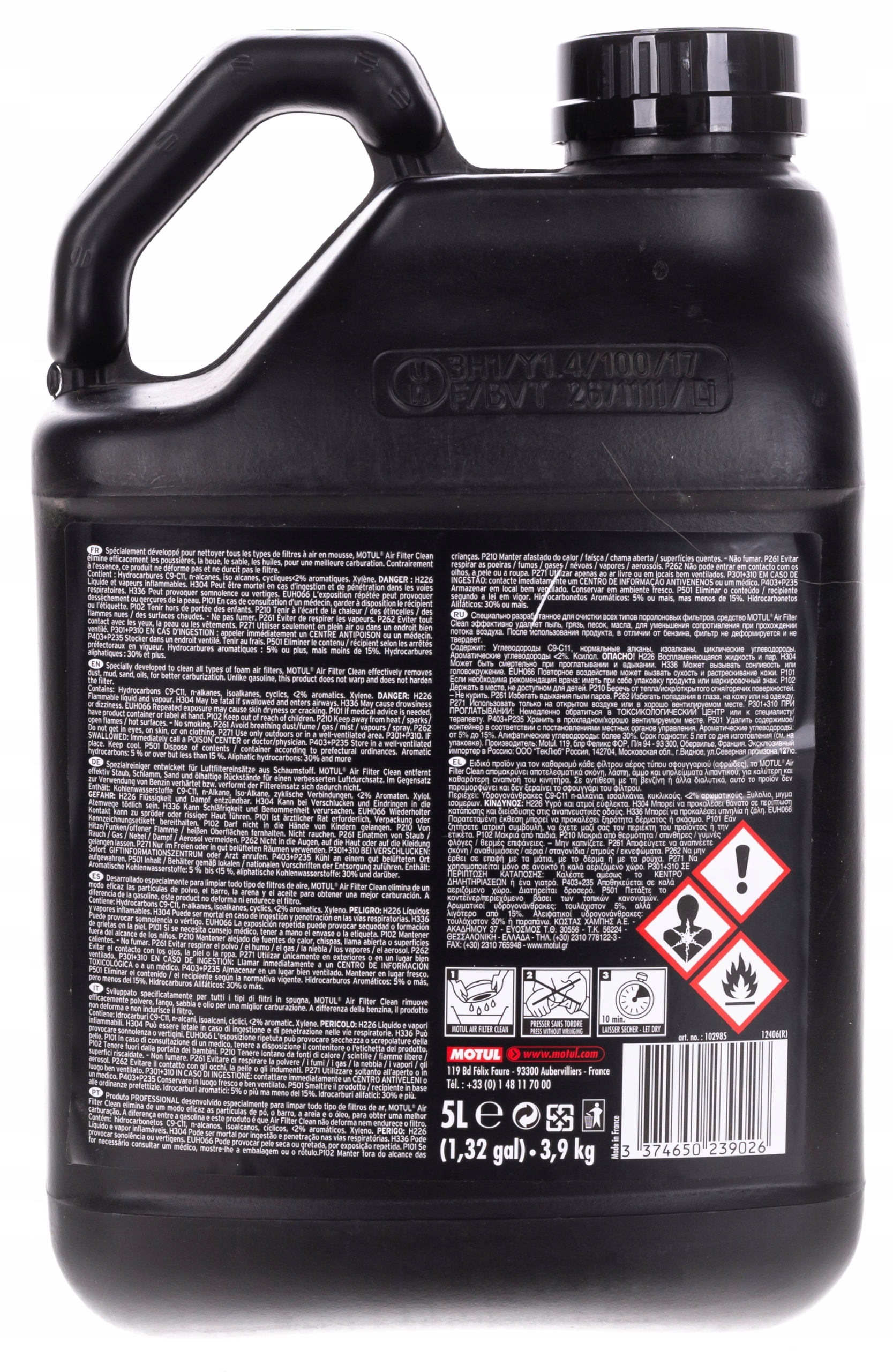 MOTUL - MC CARE - A1 AIR FILTER CLEAN - 5L Producent Motul