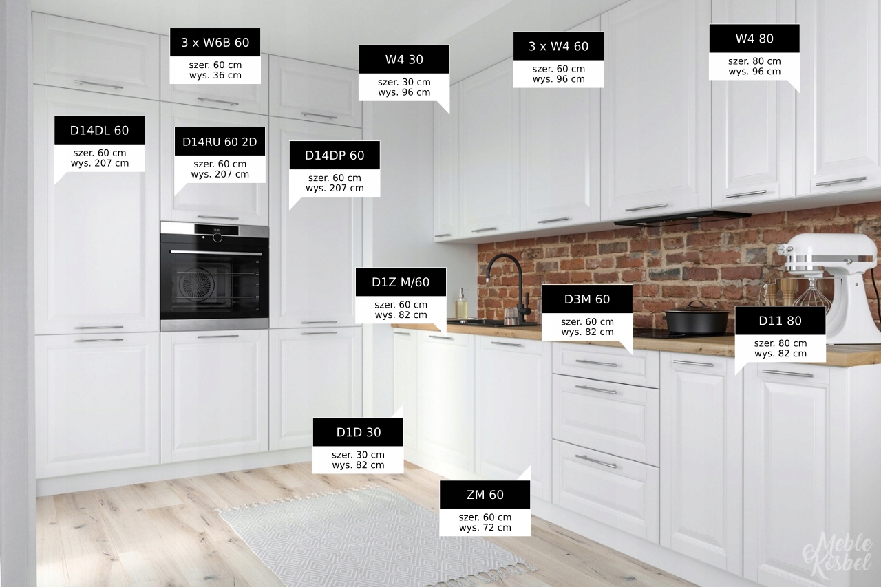 Kuchnia MONACO LAKIER MAT - RÓŻNE KOLORY - NOWOŚĆ Kod producenta MONACO1