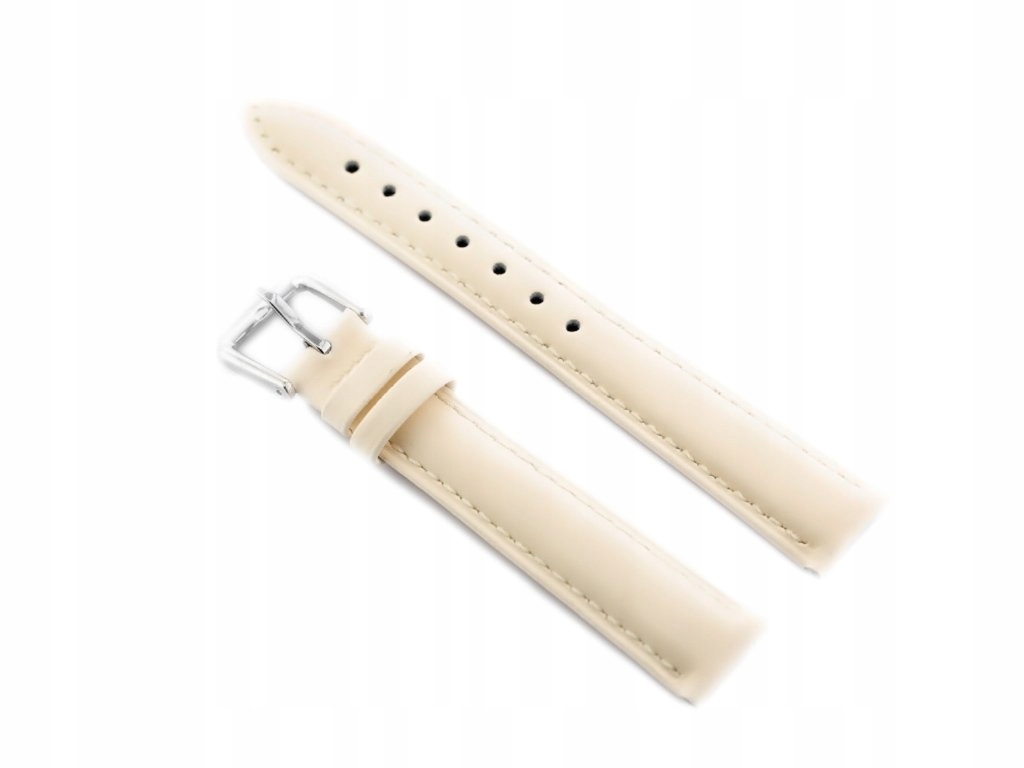 

Pasek skórzany do zegarka W94 kremowy 16mm