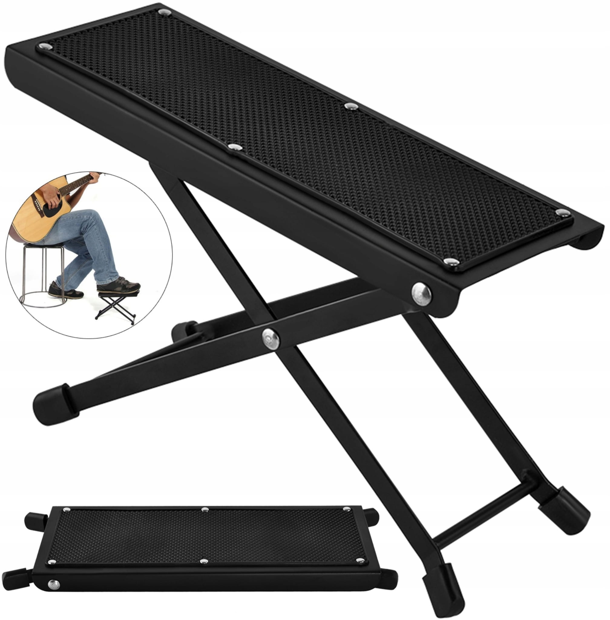 PODNÓŻEK GITAROWY / DLA GITARZYSTY+ KSIĄŻKA " ROZGRYZAMY GITARĘ " + GRATIS Marka Ambra