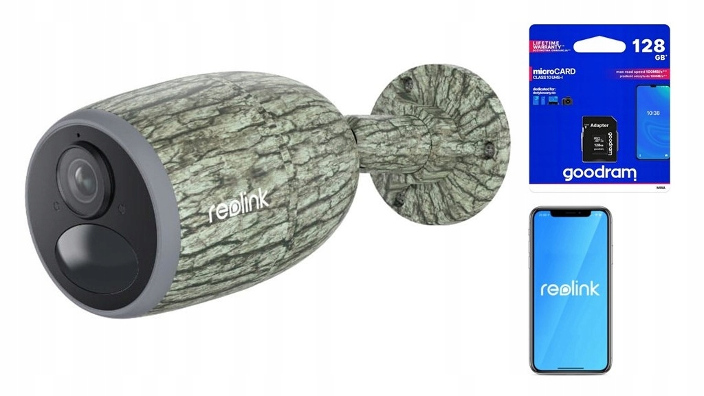 Reolink Go G330 Camouflage kamera 4G Lte batéria 128GB Karta