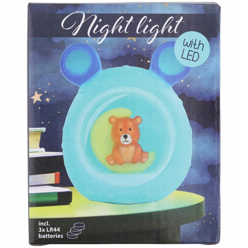 LAMPKA NOCNA DLA DZIECI MISIO Z DIODĄ LED 3 X LR44 Kod producenta 800b