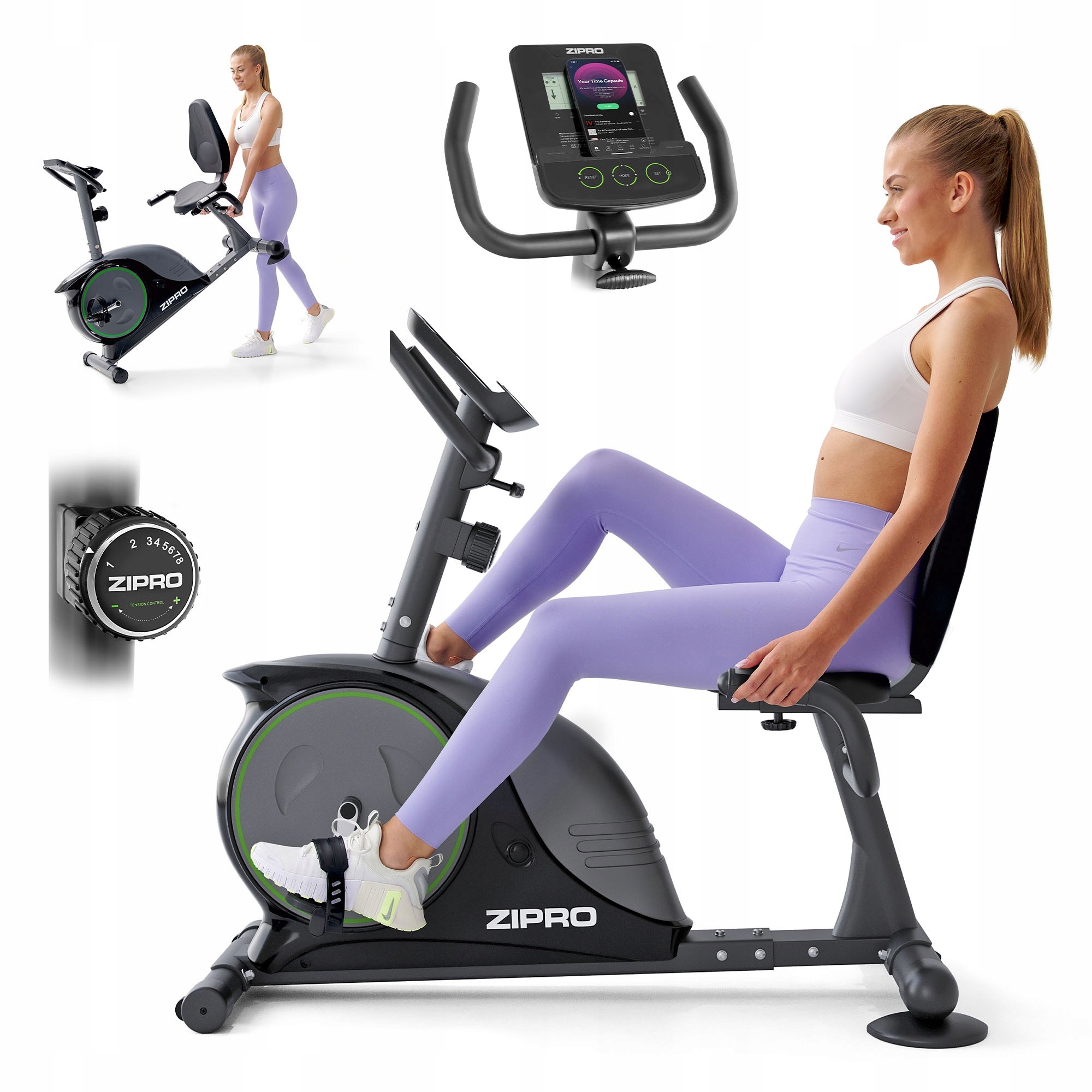 Rower Treningowy Poziomy Magnetyczny Rowerek Stacjonarny Easy Zipro