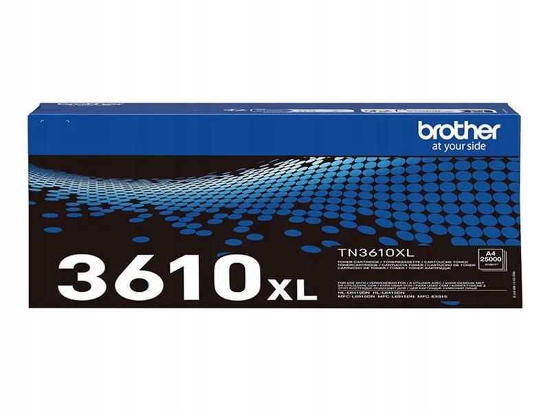 Brother TN-3610XL Ultra High Yield Black Cartridge Prints 25.000 pages