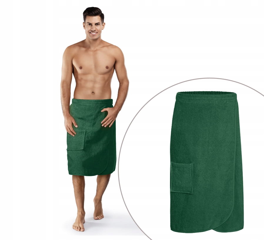 

Butelkowa Zieleń Męski Ręcznik Do Sauny Kilt L/XL