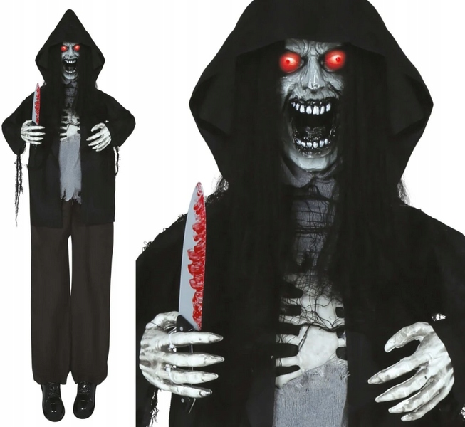 Zabijácký Zombie 180 CM Halloween Dekorace Halloweenský Zombie Dekorace
