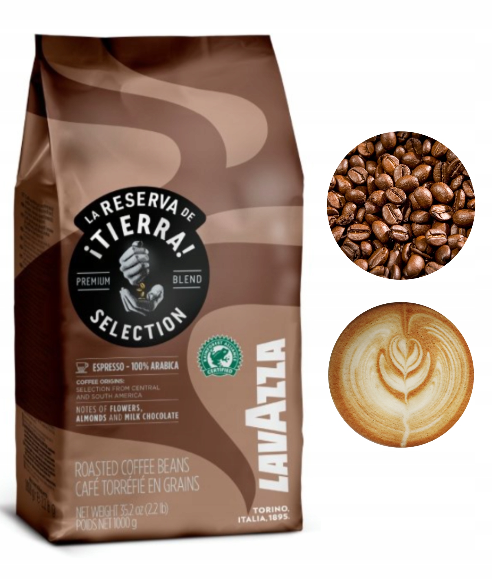 Lavazza Tierra Selection kawa ziarnista arabica włoska 1kg