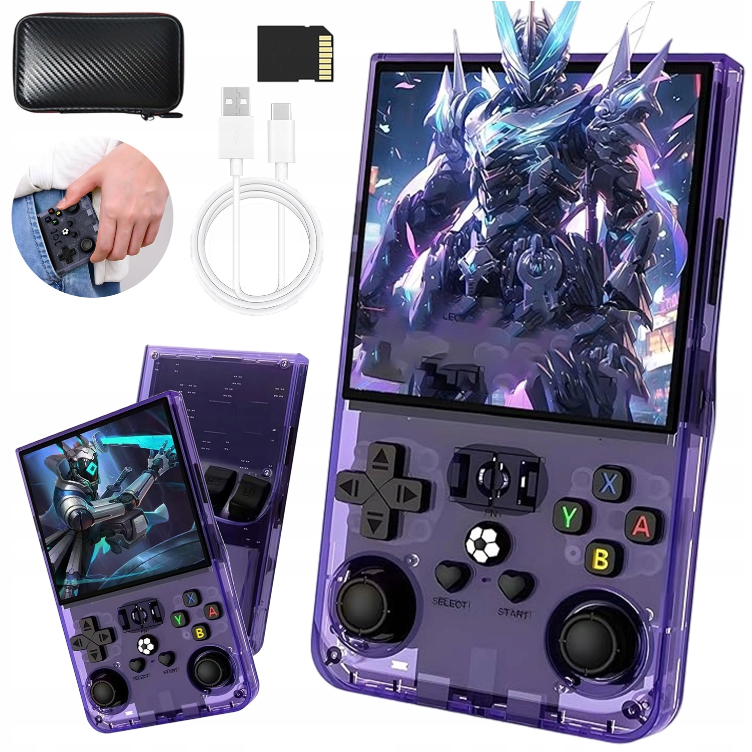 Přenosná Retro Herní Konzole R36MAX 30000 Her 64 Gb Vánoční Dárky