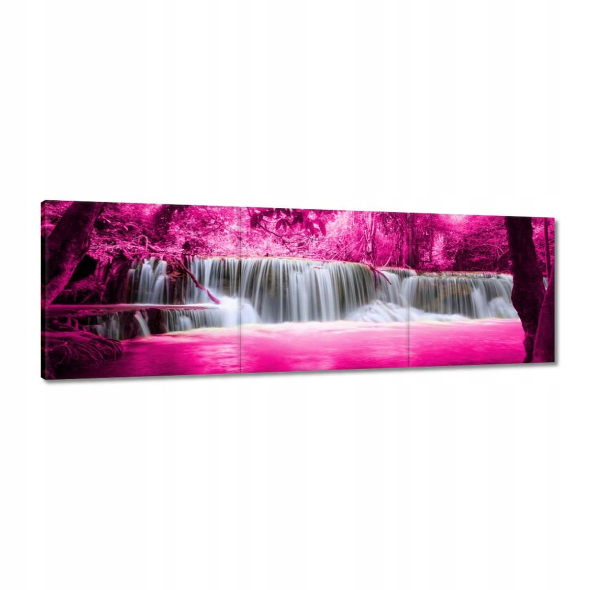 Vászonkép 60x20 Rózsaszín vízesés