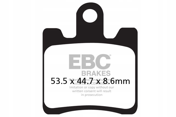 Brzdové doštičky Ebc SFA283/4HH pre skútre (súprava na 1 kotúč)