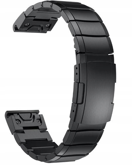 

Bransoleta Stalowa Do Garmin Fenix 5/6/7 Czarna