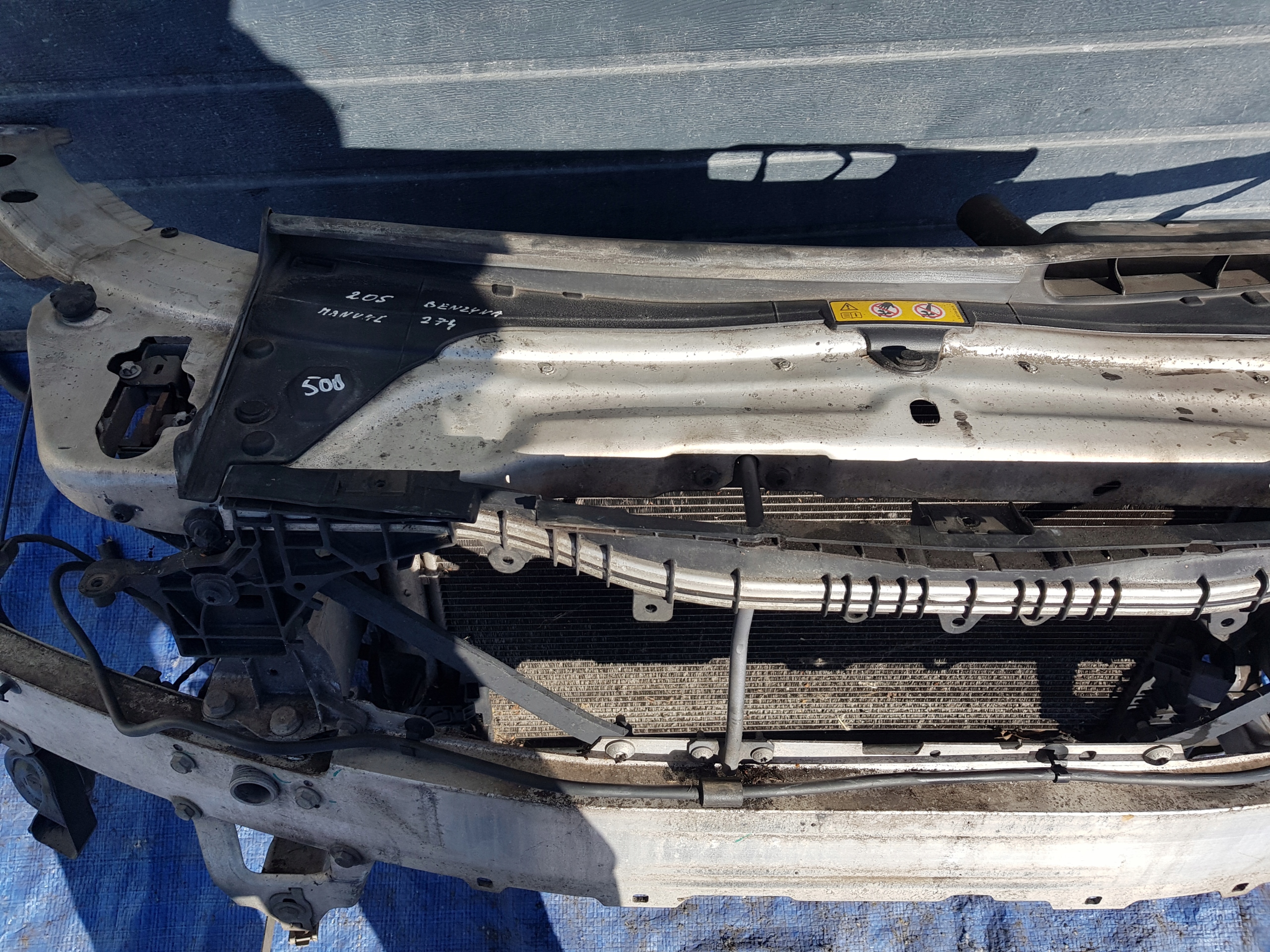 support panel for radiators radiator MERCEDES W205 MANUAL 1.6