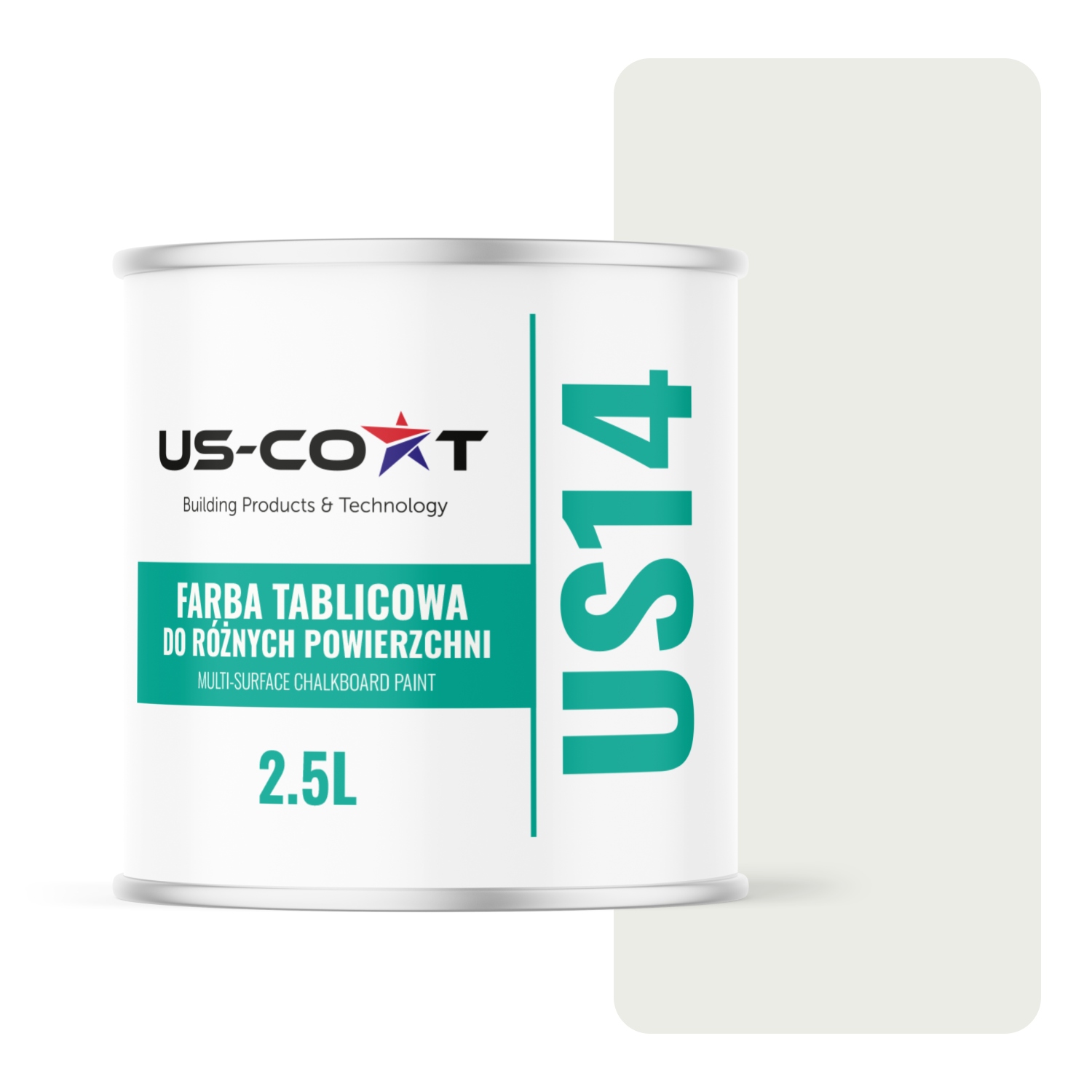 Tabuľová Farba Na Steny Písania Kriedou Biela Signálna RAL9003 2,5L Matná